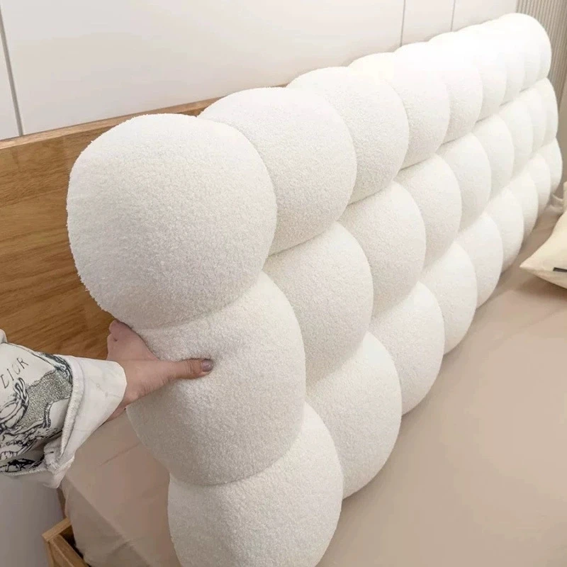 Headboard Cushion Backrest Tatami - 厚手のヘッドボードクッションカバー 畳ベッド用背もたれ枕 腰保護 耐衝撃性 ユニバーサルフィット