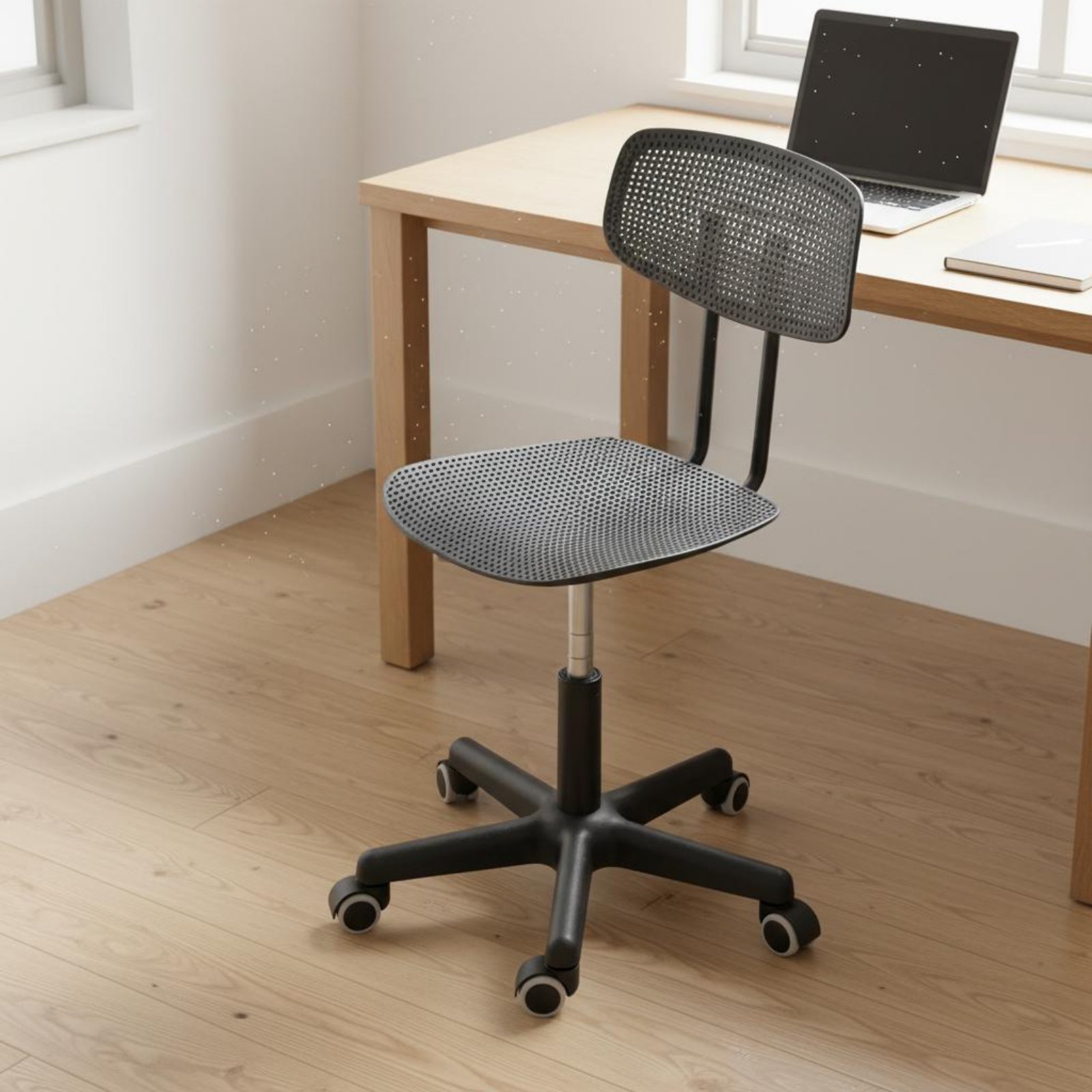 Chairs - 調節可能なローリングデスクチェア、通気性のあるデザイン、回転式チェア、省スペース、防水、ティーン向け