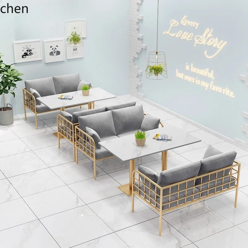 Chairs - TQH7.2カードシートソファ インターネットセレブスナックミルクティーショップカフェレストランデザートショップテーブル＆チェアセットダイニング家具