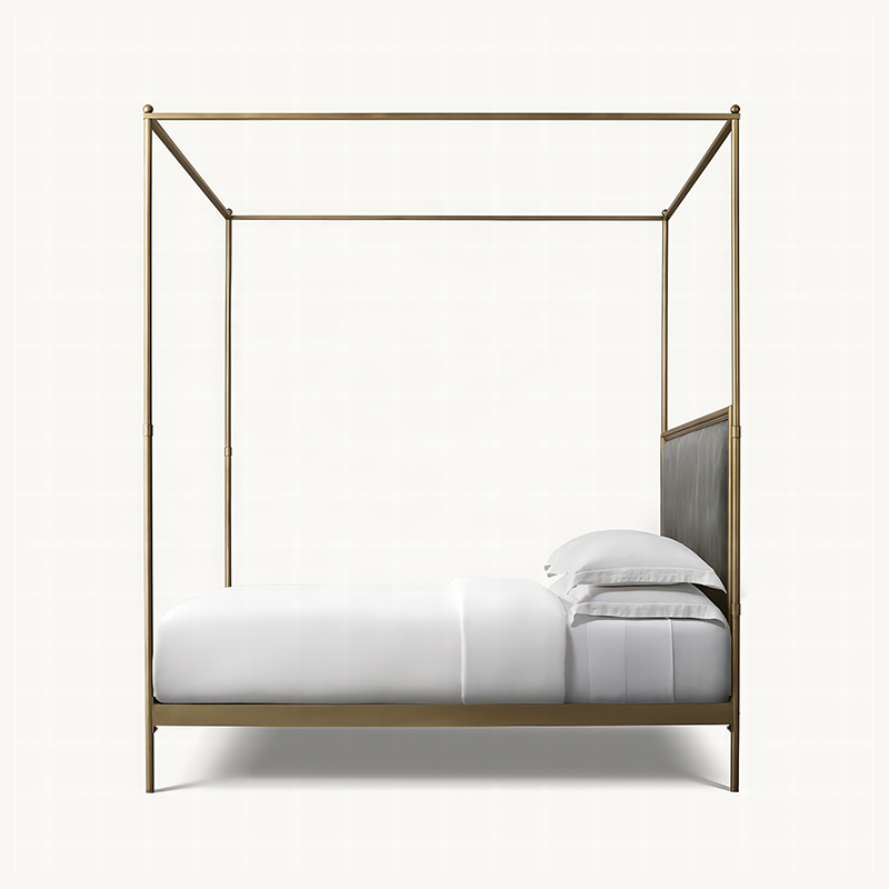 xx-フレンチスタイルのモダンなクイーンサイズの金属製ベッド - Canopy Bed Frame Metal Queen のレビューと価格