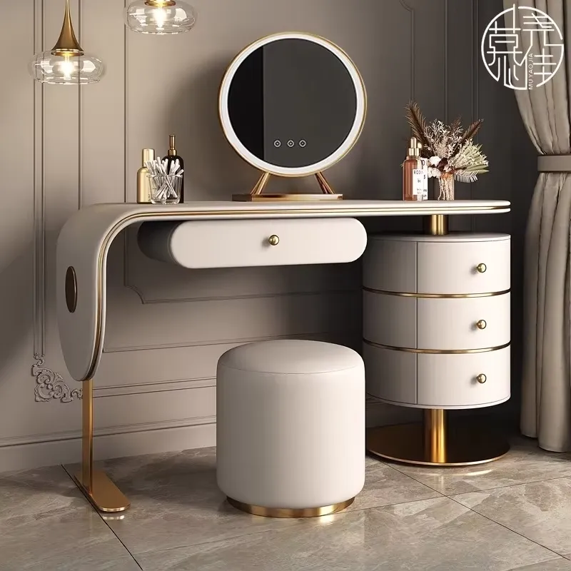 カスタムメイド高級木製ドレッシングテーブルセット、寝室用ライ - Dressing Table Vanity With Lighted Mirror のレビューと価格