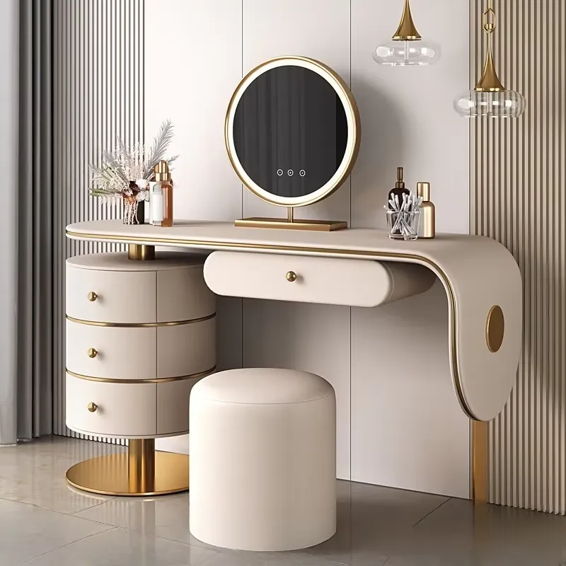 カスタムメイド高級木製ドレッシングテーブルセット、寝室用ライ - Dressing Table Vanity With Lighted Mirror のレビューと価格
