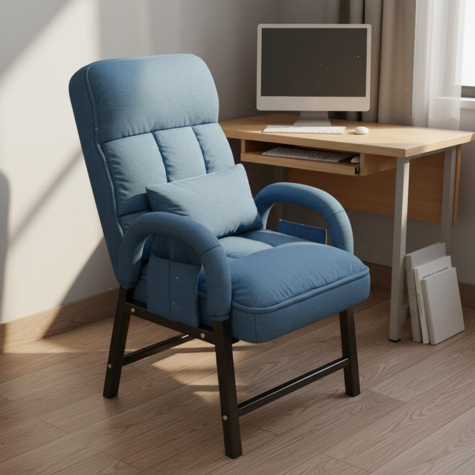 ハイバックレイジーソファチェア、調節可能な背もたれ、テキスタ - Sofas のレビューと価格