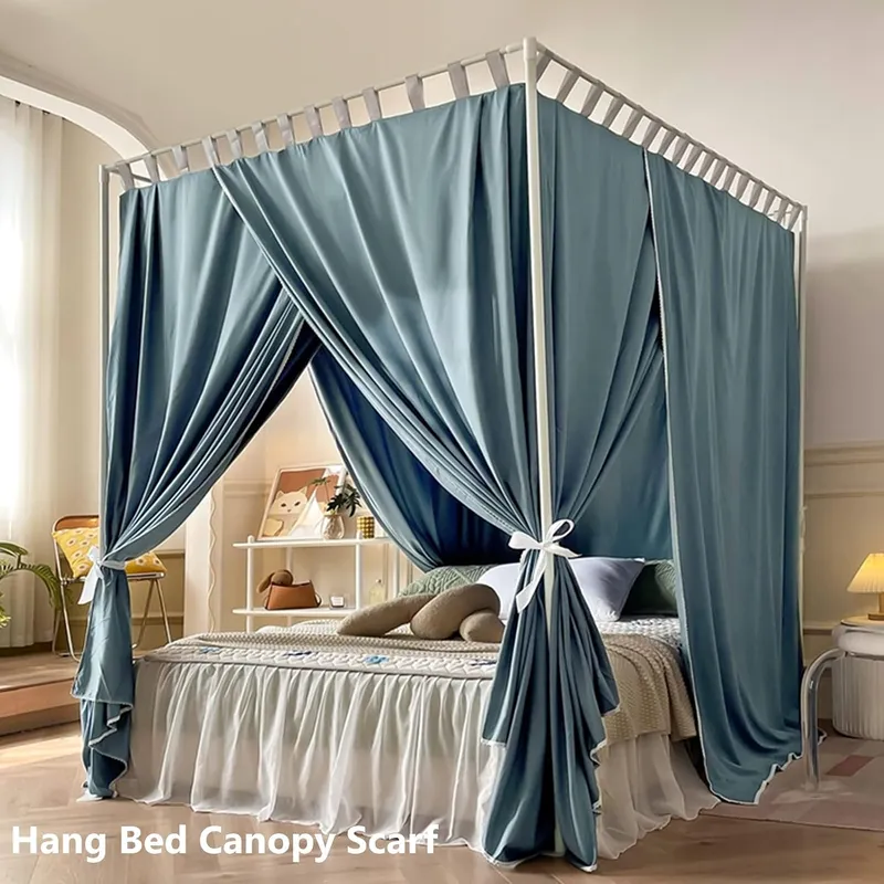 クイーンサイズのベッドに最適な、高級感のあるキャノピーベッド - Canopy Bed Frame Metal Queen のレビューと価格