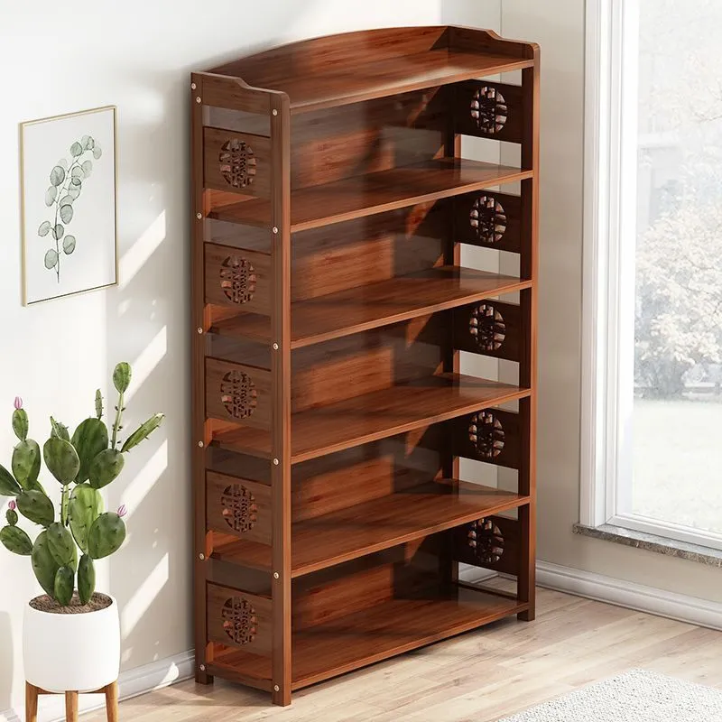 無垢材の本棚 シンプルな収納ラック 寝室 リビングルーム 学 - Bedroom Furniture のレビューと価格