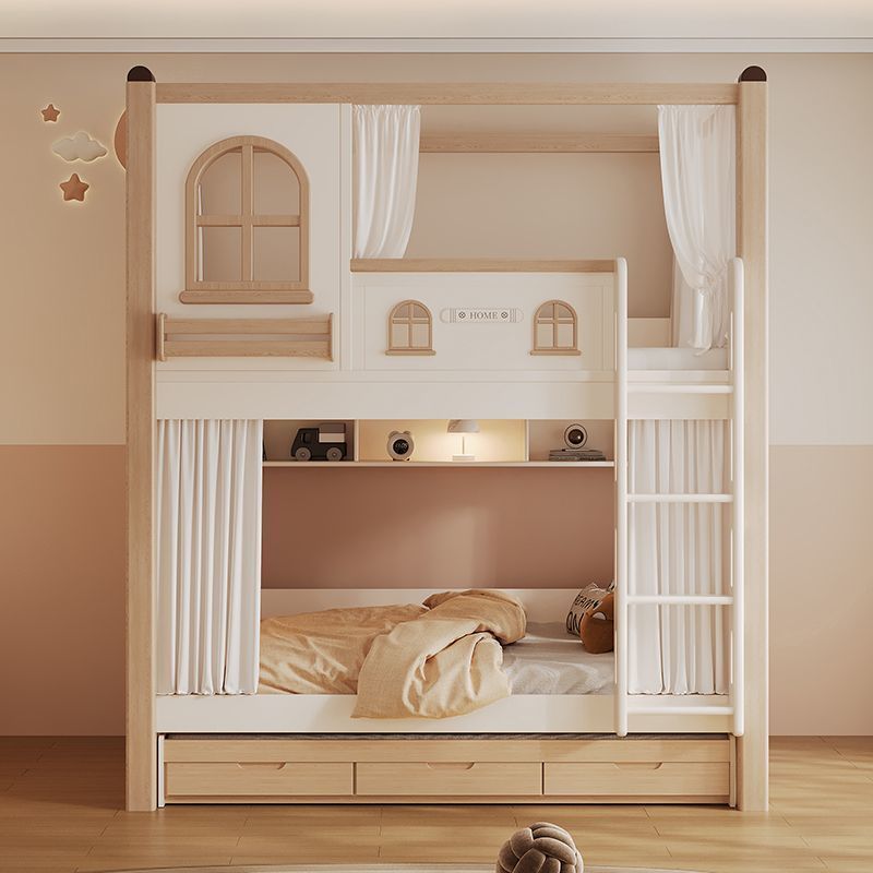 子供用二段ベッド スライドと収納階段付き クイーンサイズ 子 - Bunk Bed With Stairs And Slide のレビューと価格