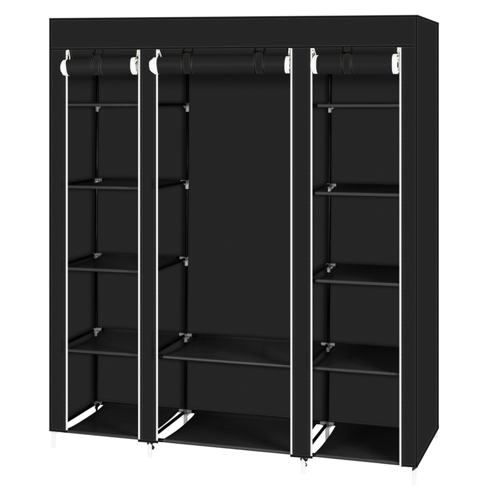 69インチ ポータブル衣類クローゼット ワードローブ ストレ - Wardrobe Closet Portable Fabric Cover のレビューと価格