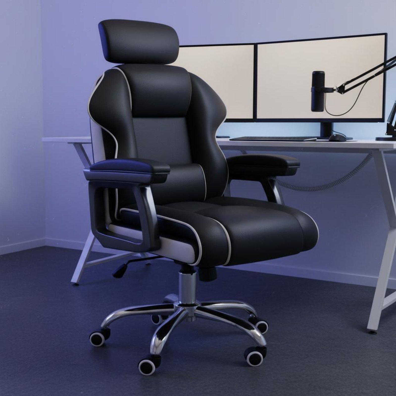 人間工学に基づいたゲーミングチェア、高さ調節可能、ハイバック - Bedroom Furniture のレビューと価格