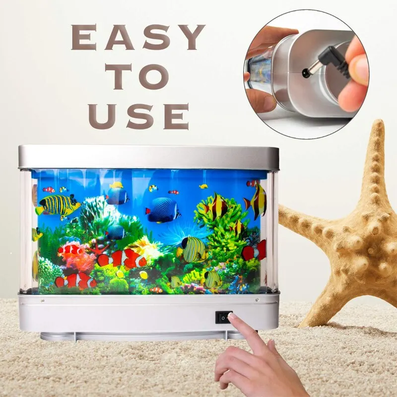 子供のための熱帯水槽ランプ,人工水族館の装飾,仮想の動きの海 - Floating Nightstand With Led Light のレビューと価格