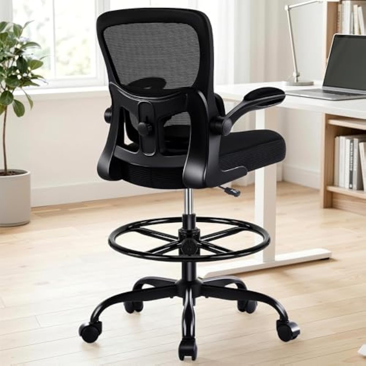 人間工学に基づいた設計の作業用チェア。3Dメッシュ素材の背も - Chairs のレビューと価格