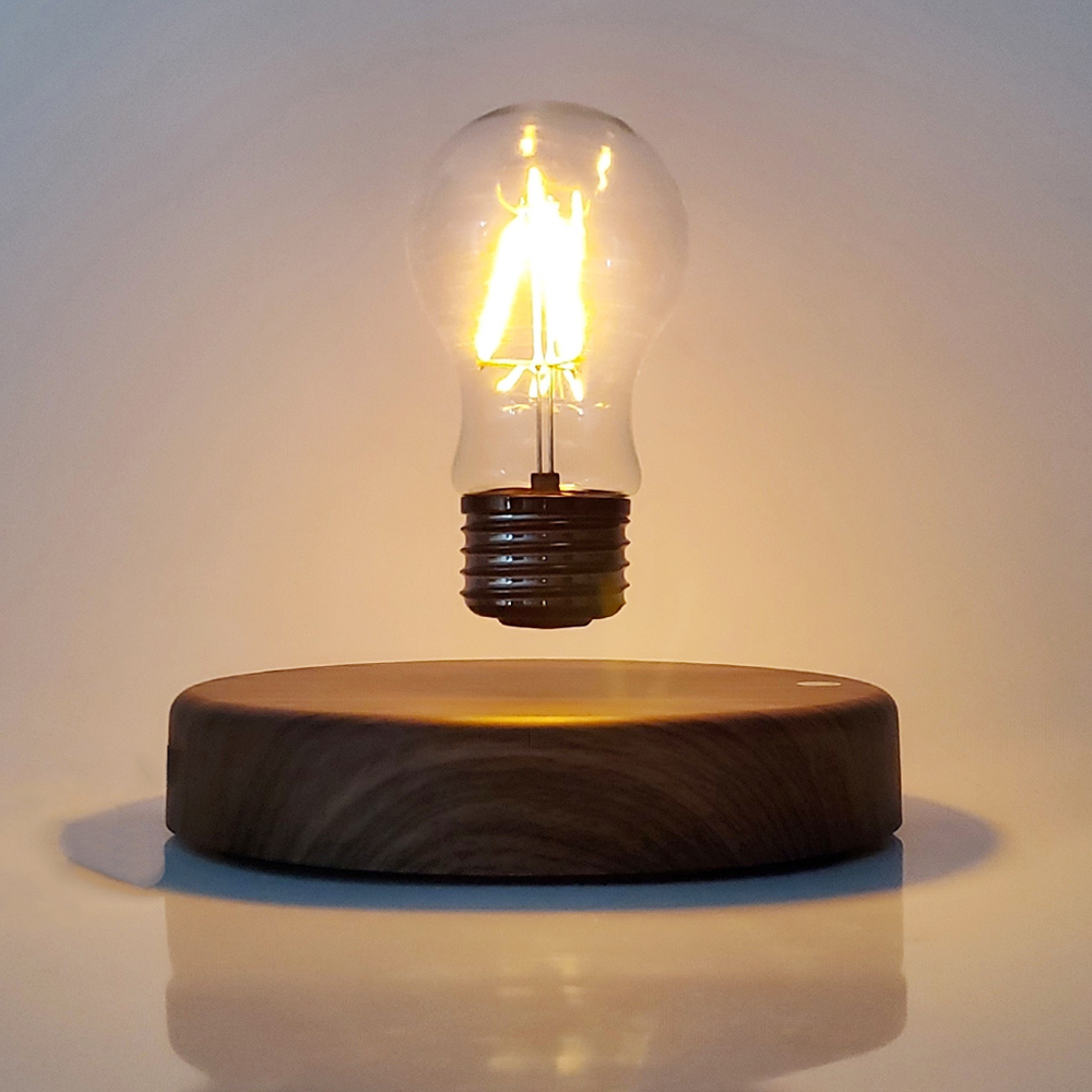 磁気浮上ランプ クリエイティブ 浮遊ガラス LED電球 ホー - Floating Nightstand With Led Light のレビューと価格