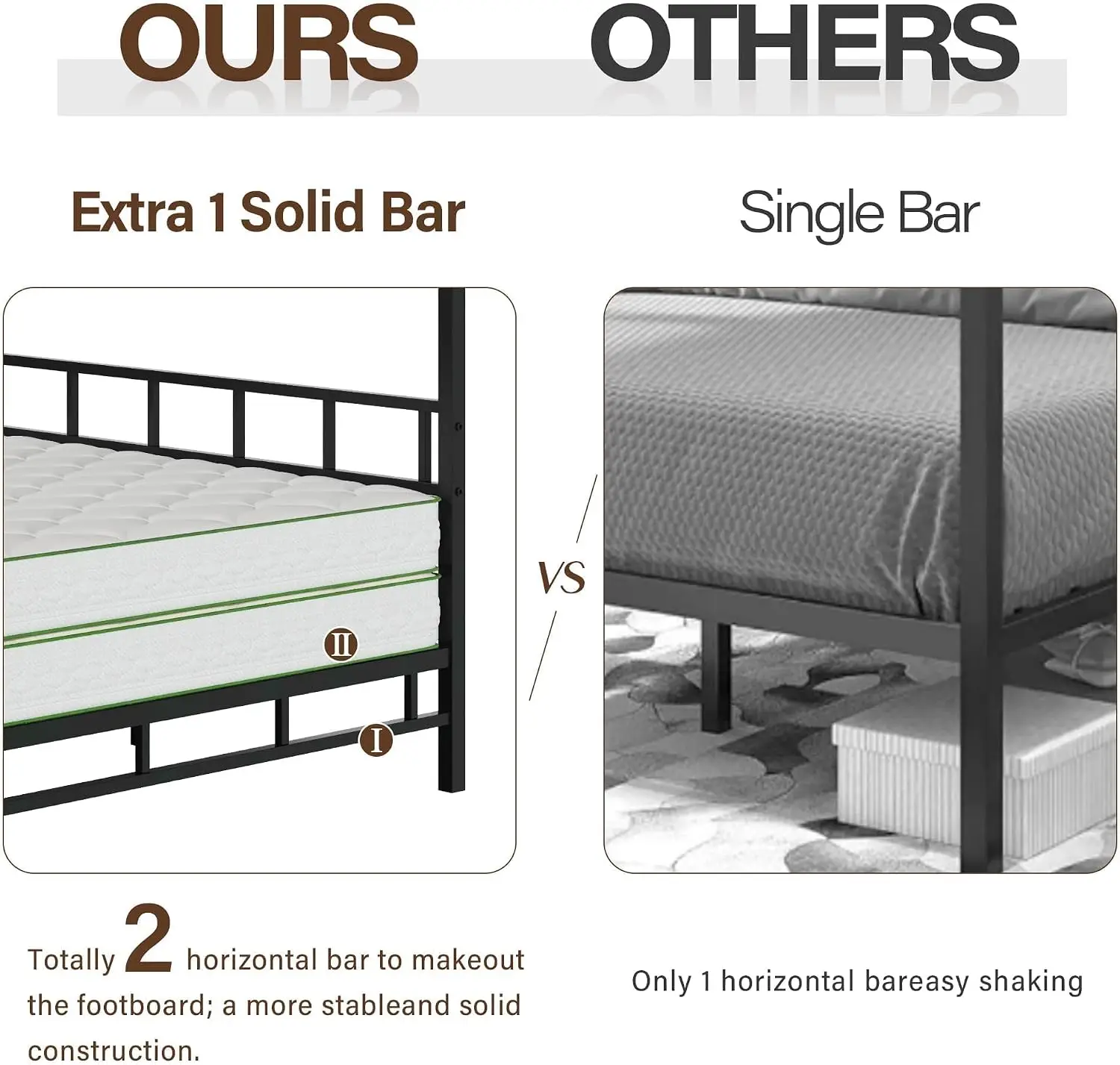 メタル製キャノピーベッドフレーム クイーンサイズ、金属製スラ - Canopy Bed Frame Metal Queen のレビューと価格