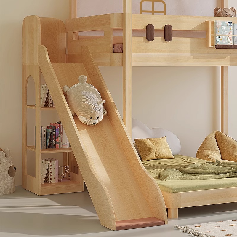 二段ベッド スライド シングル販売 子供用ベッド はしご キ - Bunk Bed With Stairs And Slide のレビューと価格