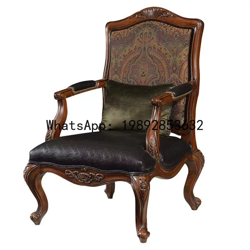 H5.15 全木製ソファ レザーアートソファ 3人掛け彫刻入 - Chairs のレビューと価格