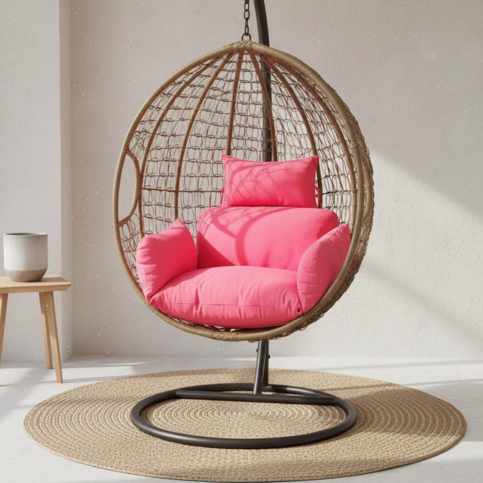 エッグチェア用取り外し可能なクッションカバー、人間工学に基づ - Outdoor Furniture のレビューと価格